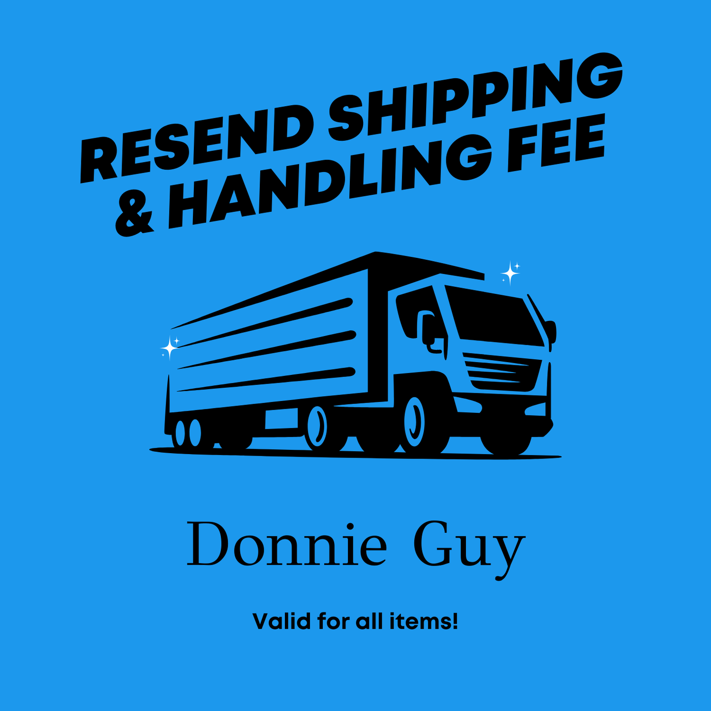 Resend shipping & Handling fee
