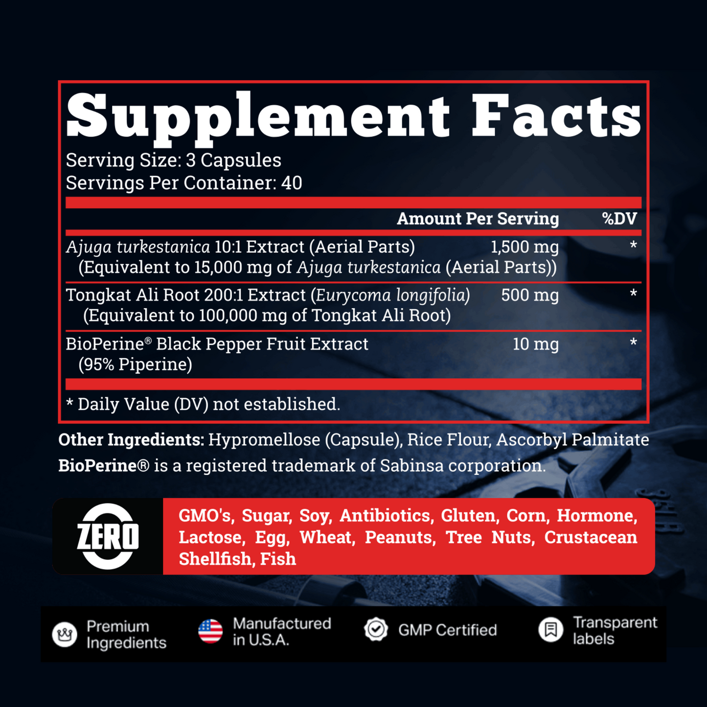Drmark Turkesterone and Tongkat Ali