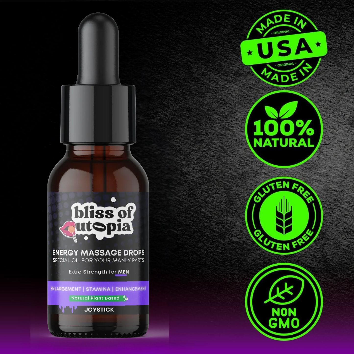 Bliss of Utopia Oil—Add 0.3 Inches Per Week