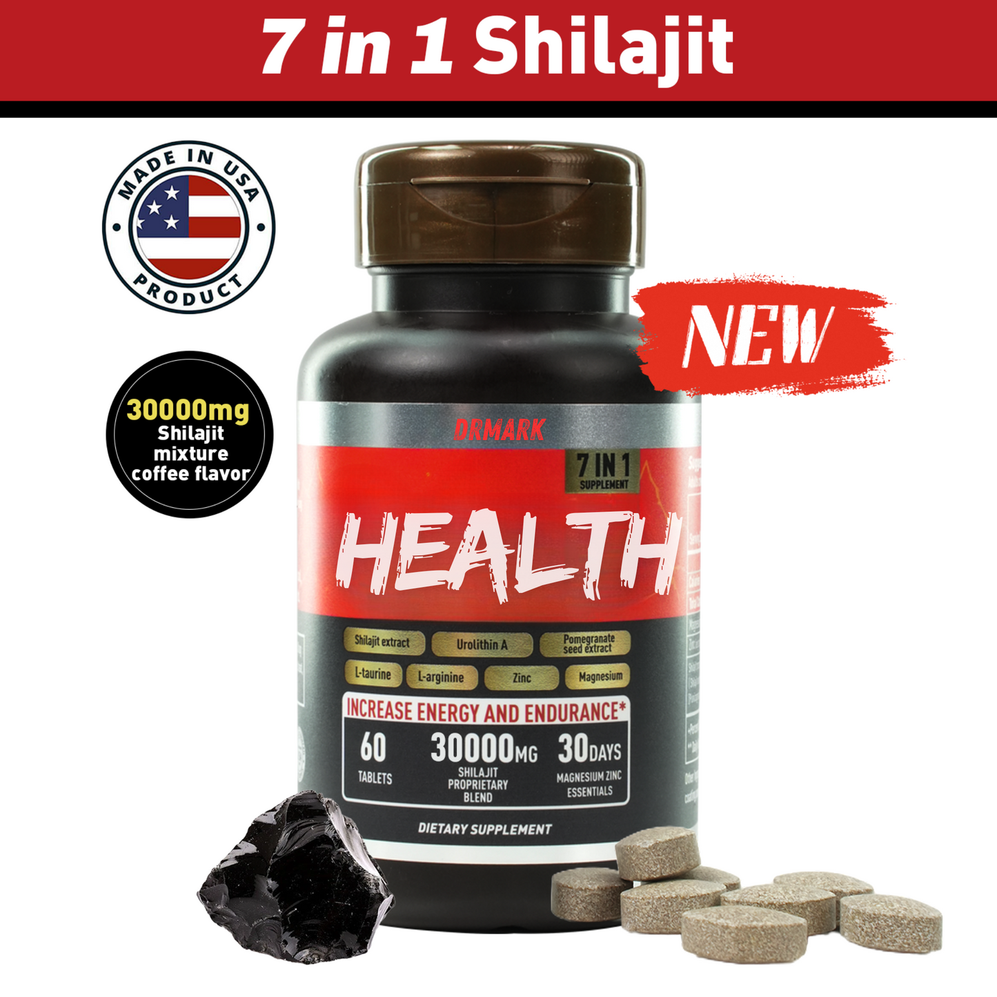 Drmarkhealth 7-in-1 Energy and Stamina Supplement