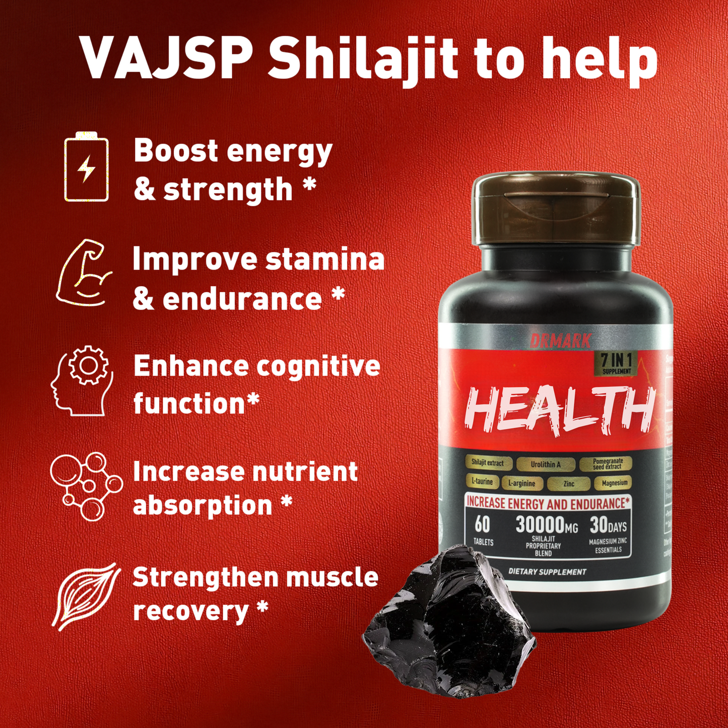 Drmarkhealth 7-in-1 Energy and Stamina Supplement