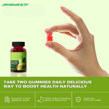 Drmarkhealth Apple Cider Vinegar Gummies with B12 Multivitamin