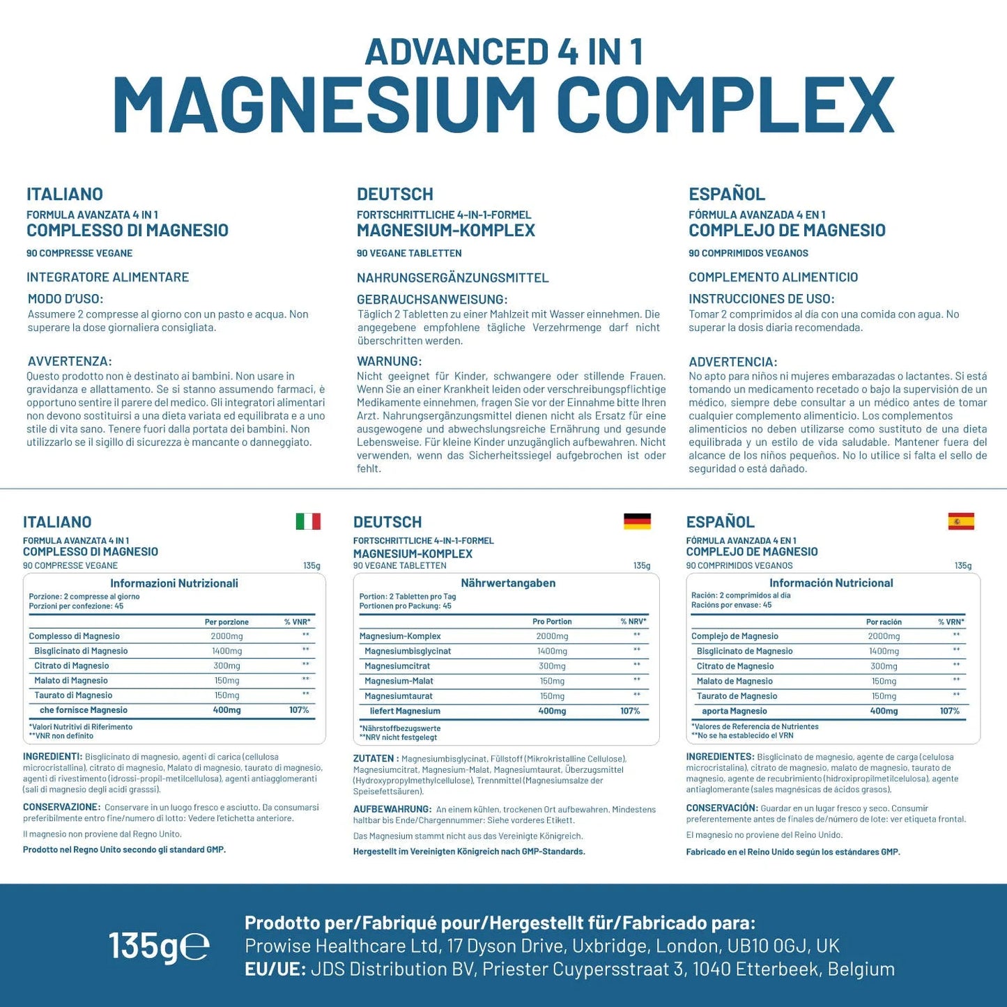Prowise Healthcare - Magnesium Glycinate Complex