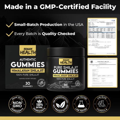 Drmarkhealth SHILAJITTM Pure Shilajit Gummies