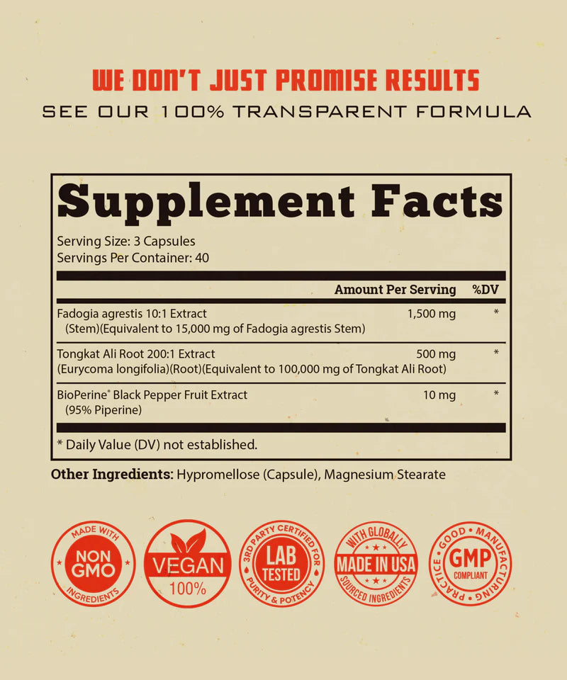 Fadogia Agrestis with Tongkat Ali