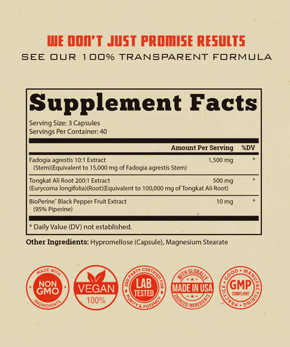 Fadogia Agrestis with Tongkat Ali