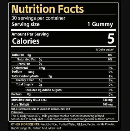 Drmarkhealth SHILAJITTM Pure Shilajit Gummies