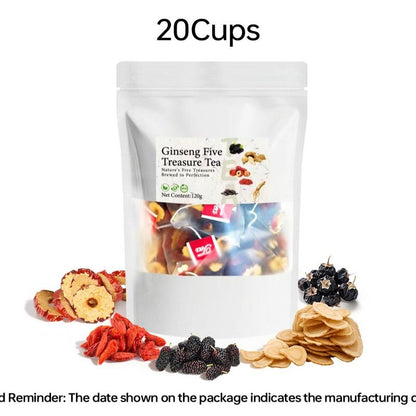 Kidney Tea Formula Ginseng Five Treasure Tea